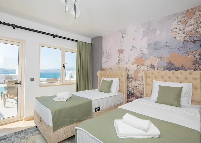 Bodrumda Essiz Deniz Manzarali Lueks Boss 1 Villa Milas