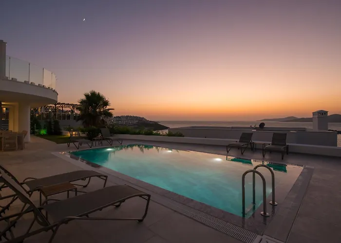 Bodrumda Essiz Deniz Manzarali Lueks Boss 1 Vila *